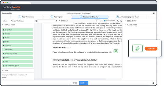 CW Attachment Uploads screenshot