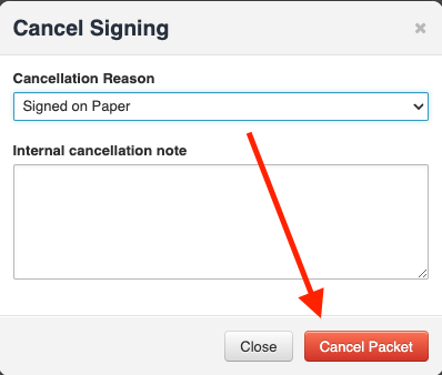 Cancel Packet 2
